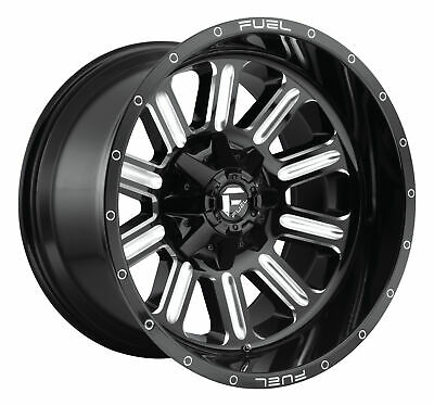 20X10 Fuel D620 Hardline Gloss Black Milled 8X180 ET-18 wheel/rim