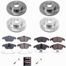 PowerStop OE Stock Replacement Low-Dust Ceramic Brake Pad and Rotor Kit