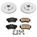 PowerStop Genuine Geomet Coated Rotor and Low-Dust Ceramic Brake Pad Kit