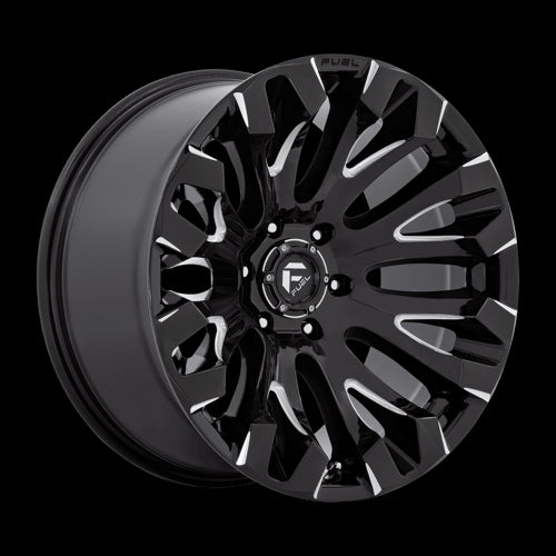 20X10 Fuel 1PC D828 Quake Gloss Black Milled 6X135 ET-18 Wheel Rim - 0