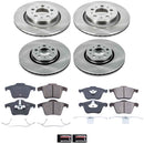 PowerStop OE Stock Replacement Low-Dust Ceramic Brake Pad and Rotor Kit