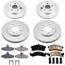 PowerStop Genuine Geomet Coated Rotor and Low-Dust Ceramic Brake Pad Kit