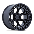 17x9 Fuel Off-Road FC873 Charger Gloss Black Face Dark Tint 6x139.7 ET-12 Wheel
