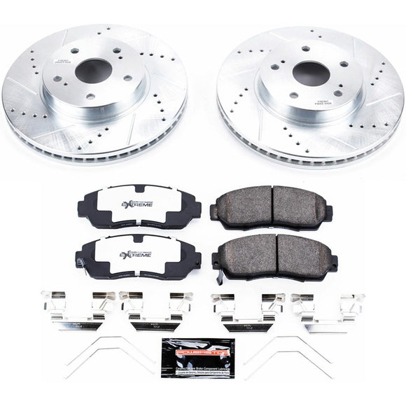 PowerStop Z26 Street Performance Ceramic Brake Pad and Drilled & Slotted Rotor K