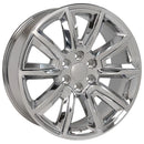 20" Replica Wheel CV73 Fits Chevrolet Tahoe Rim 20x8.5 Chrome Wheel