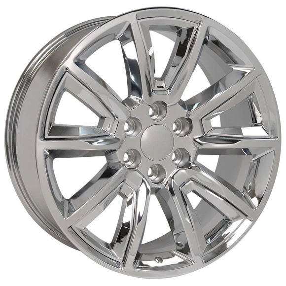 20" Replica Wheel CV73 Fits Chevrolet Tahoe Rim 20x8.5 Chrome Wheel