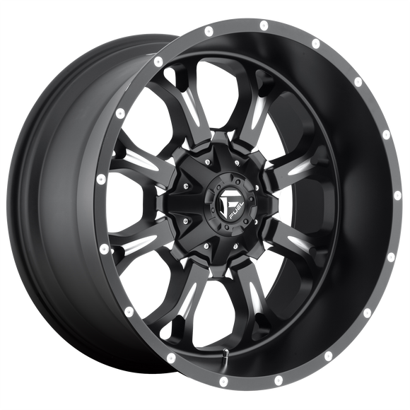 20x10 Fuel Off-Road D517 Krank Matte Black Milled 6x135 ET-24 CB106.1 Wheel Rim