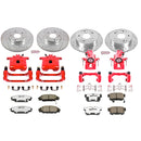 PowerStop Z26 Street Performance Ceramic Brake Pad, Drilled Slotted Rotor, and C