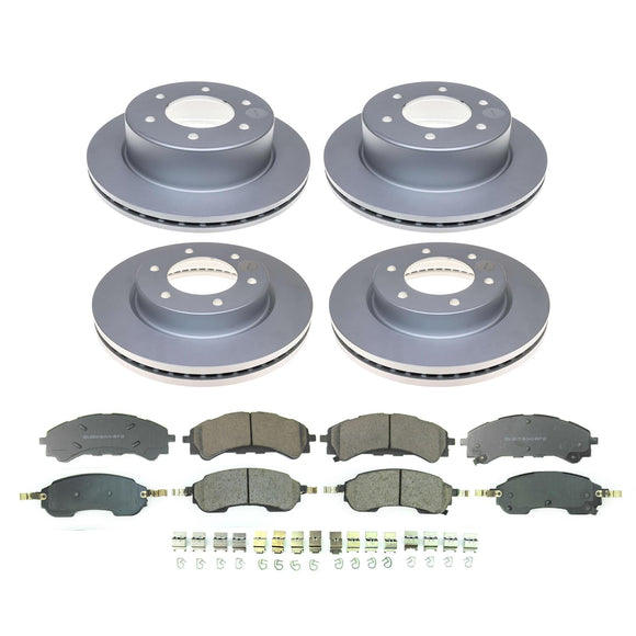 PowerStop Genuine Geomet Coated Rotor and Low-Dust Ceramic Brake Pad Kit