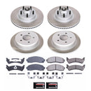PowerStop Semi-Coated Rotor and Low-Dust Ceramic Brake Pad Kit
