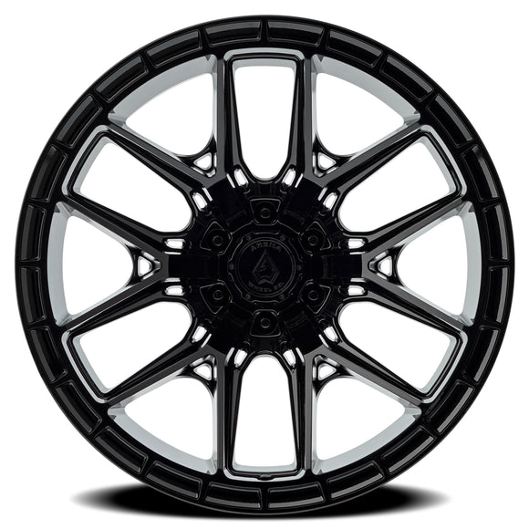20x9 Arena Wheel Battle Glossy Black Wheel 6x135 ET1 CB87.12