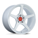18X10.5 Motegi MR159 Battle V Matsuri White Pearl 5x114.3 ET35 Wheel Rim