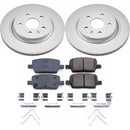 PowerStop Genuine Geomet Coated Rotor and Low-Dust Ceramic Brake Pad Kit