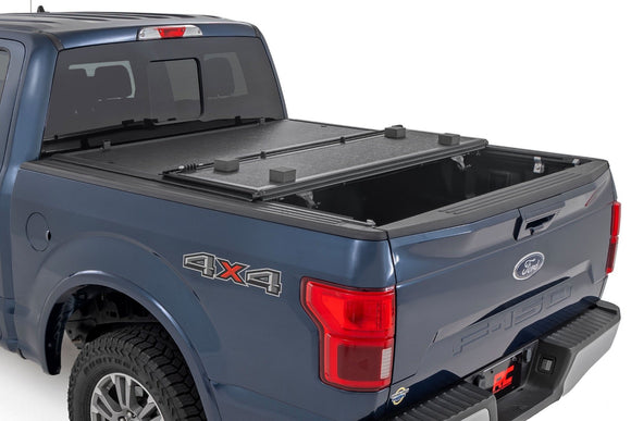 Rough Country Hard Low Profile Bed Cover 5'7" Bed For Ford F-150 15-20