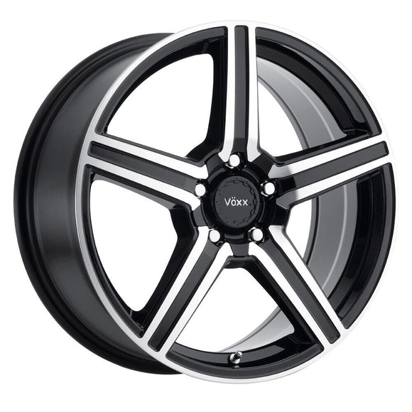 17x7.5 Voxx Como Gloss Black Mach Face 5x108/114.3 ET40 wheel/rim