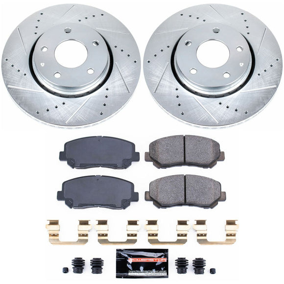 PowerStop Z23 Daily Driver Carbon-Fiber Ceramic Brake Pad and Drilled & Slotted