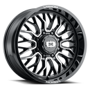20x9 Vision 402 Riot Gloss Black Machined Face Wheel 8x170 ET12 CB125.2