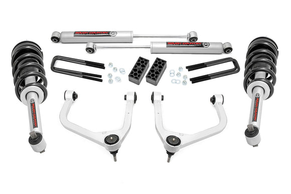 3.5 Inch Lift Kit - N3 Struts - Chevy Silverado 1500 2WD/4WD (19-23)