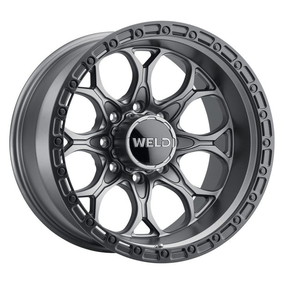 20x10 WELD Off-Road Ledge8 Gunmetal / Black Ring 8x165.1 8x6.5 ET-18 Wheel