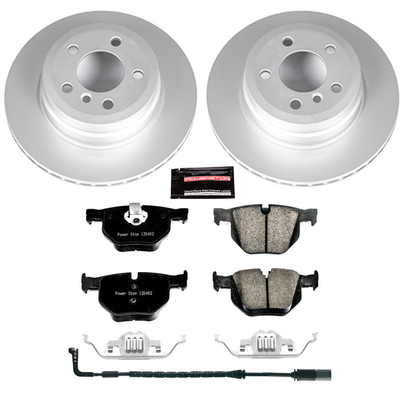 PowerStop Genuine Geomet Coated Rotor and Carbon-Fiber Ceramic Brake Pad Kit