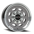 19.5x7.5 Vision 81 Heavy Hauler Gun Metal Machined Lip 8x170 ET0 CB125.2
