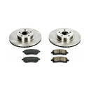 PowerStop OE Stock Replacement Low-Dust Ceramic Brake Pad and Rotor Kit