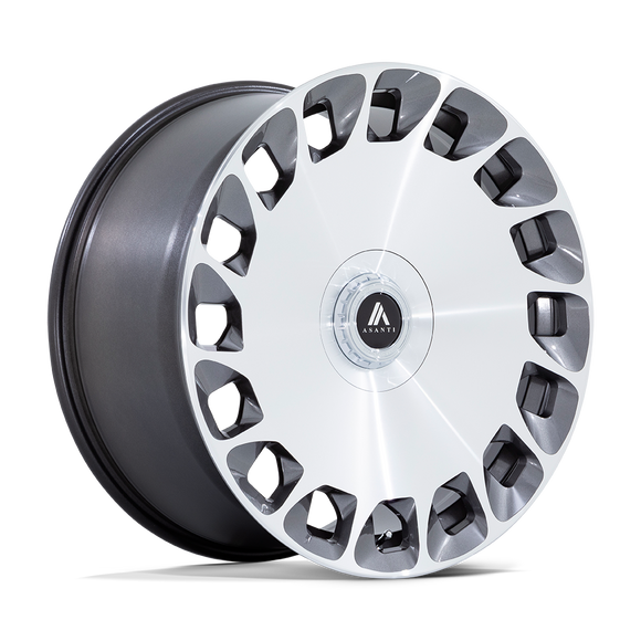 20X9 Asanti Black ABL-45 Aristocrat Gray 5X112 5X120 ET27 Wheel Rim