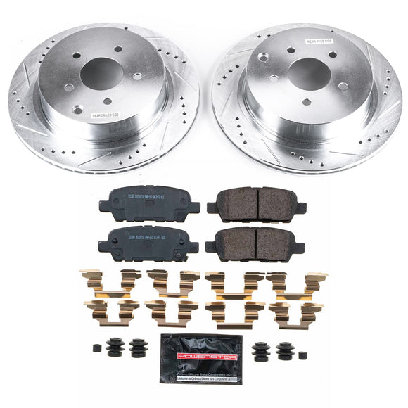 PowerStop Z23 Daily Driver Carbon-Fiber Ceramic Brake Pad and Drilled & Slotted