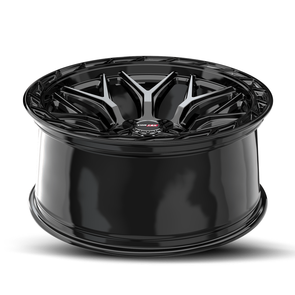 22x10 Vortek VRP-504 Enzo Gloss Black 6x135 ET-18 CB106.1 Wheel Rim ...