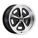 17X9 American Racing VN501 Black Machined Wheel/Rim 5x114.3 17-9 5-114.3-1