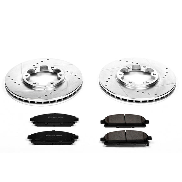 PowerStop Z23 Daily Driver Carbon-Fiber Ceramic Brake Pad and Drilled & Slotted