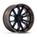 22x10 Fuel Off-Road FC404 Mutiny Matte Black Gloss Bronze Lip 6x135 ET-18 Wheel