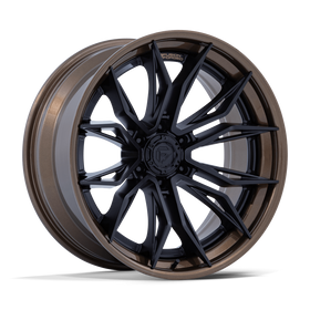 22x10 Fuel Off-Road FC404 Mutiny Matte Black Gloss Bronze Lip 6x135 ET-18 Wheel