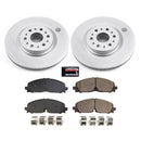 PowerStop Genuine Geomet Coated Rotor and Low-Dust Ceramic Brake Pad Kit