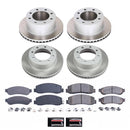 PowerStop Semi-Coated Rotor and Low-Dust Ceramic Brake Pad Kit