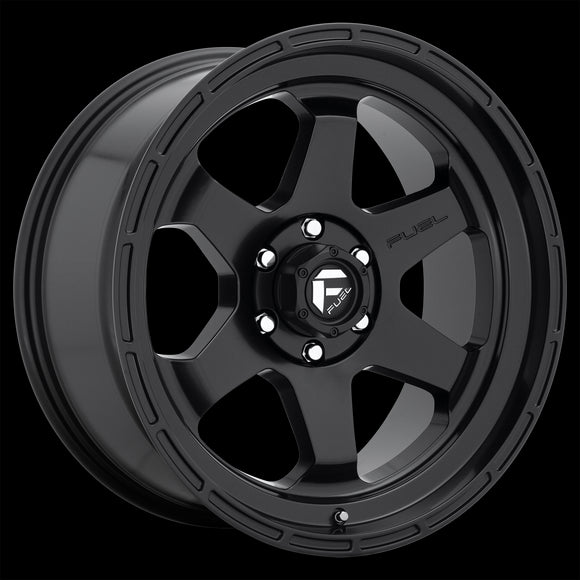 17X9 Fuel D664 Shok Matte Black 5X127 ET1 wheel/rim