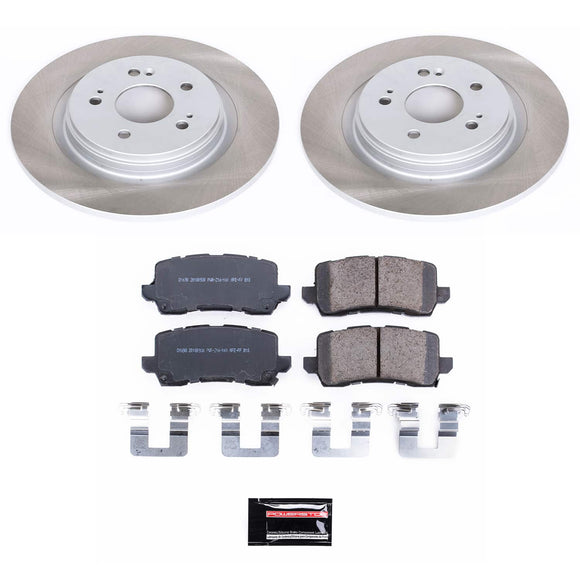 PowerStop Semi-Coated Rotor and Low-Dust Ceramic Brake Pad Kit
