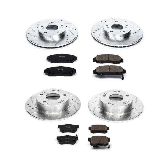 PowerStop Z23 Daily Driver Carbon-Fiber Ceramic Brake Pad and Drilled & Slotted