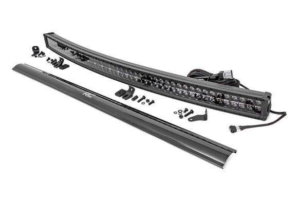 Rough Country Black Series LED 50" Light Curved Dual Row For White DRL