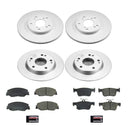 PowerStop Genuine Geomet Coated Rotor and Low-Dust Ceramic Brake Pad Kit