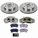 PowerStop OE Stock Replacement Low-Dust Ceramic Brake Pad, Rotor and Caliper Kit
