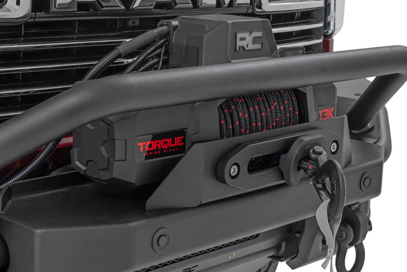 Rough Country Front Bumper - Tubular -Winch Mount