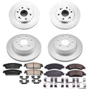PowerStop Genuine Geomet Coated Rotor and Low-Dust Ceramic Brake Pad Kit