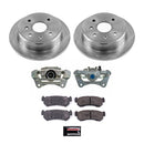 PowerStop OE Stock Replacement Low-Dust Ceramic Brake Pad, Rotor and Caliper Kit