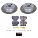 PowerStop Semi-Coated Rotor and Low-Dust Ceramic Brake Pad Kit