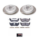 PowerStop Semi-Coated Rotor and Low-Dust Ceramic Brake Pad Kit