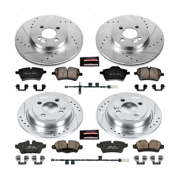 PowerStop Z23 Daily Driver Carbon-Fiber Ceramic Brake Pad and Drilled & Slotted