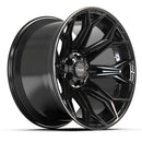 4Play Gen3 4P83 22x12 Black Wheel 6x139.7 ET-44 CB106.1