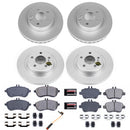 PowerStop Genuine Geomet Coated Rotor and Carbon-Fiber Ceramic Brake Pad Kit