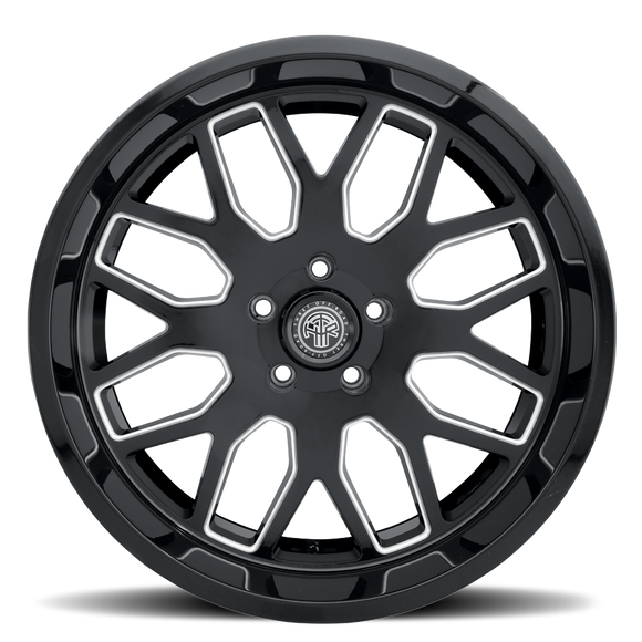 20x10 Thret Offroad Monarch-901 Gloss Black/Milled Wheel 6x135 ET-21 CB87.1